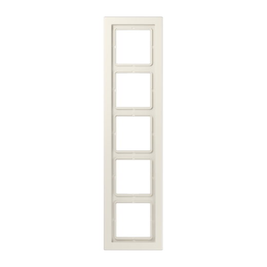 Jung Rahmen 5fach, Duroplast, LS-DESIGN, weiß LSD985W