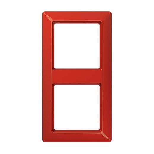 Jung Rahmen 2fach, Thermoplast, AS 500, rot AS582BFRT