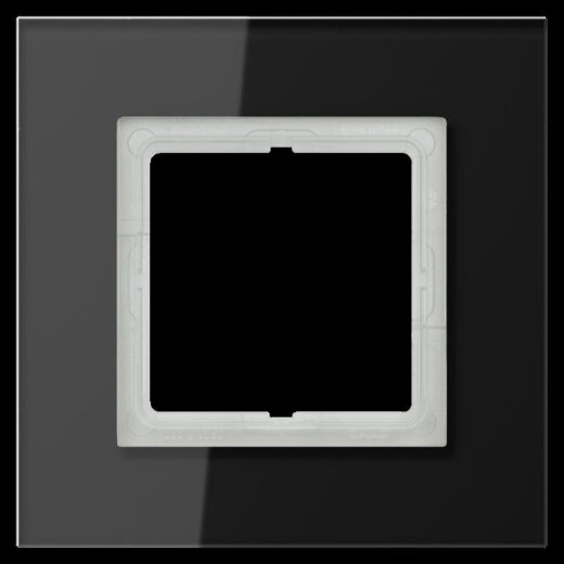Jung Glasrahmen 1fach, Glas, LS PLUS, schwarz LSP981GLSW
