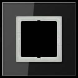 Jung Glasrahmen 1fach, Glas, LS PLUS, schwarz...