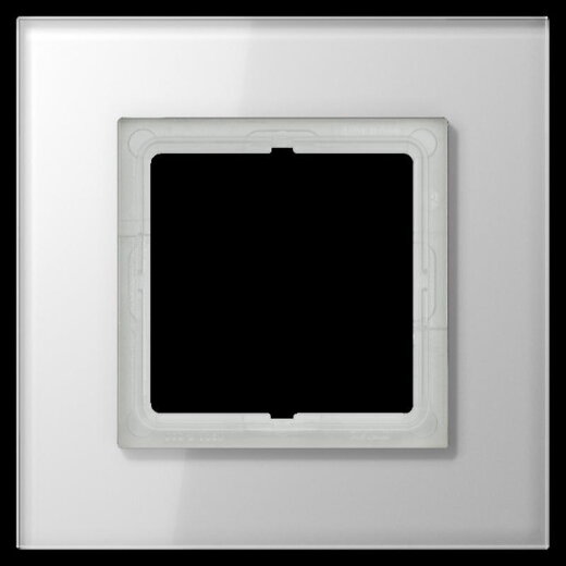 Jung Glasrahmen 1fach, Glas, LS PLUS, alpinweiß LSP981GLWW