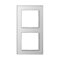 Jung Glasrahmen 2fach, Glas, A CREATION, alpinweiß AC582GLWW