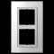 Jung Glasrahmen 2fach, Glas, LS PLUS, alpinweiß LSP982GLWW