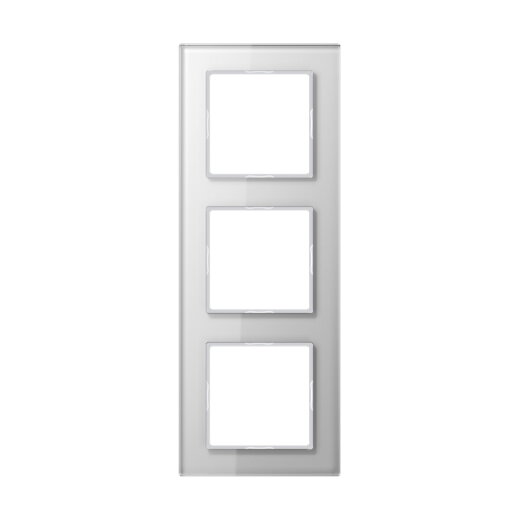 Jung Glasrahmen 3fach, Glas, A CREATION, alpinweiß AC583GLWW