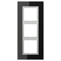 Jung Glasrahmen 3fach, Glas, LS PLUS, schwarz...