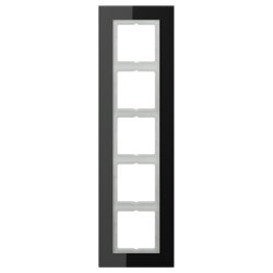 Jung Glasrahmen 5fach, Glas, LS PLUS, schwarz...