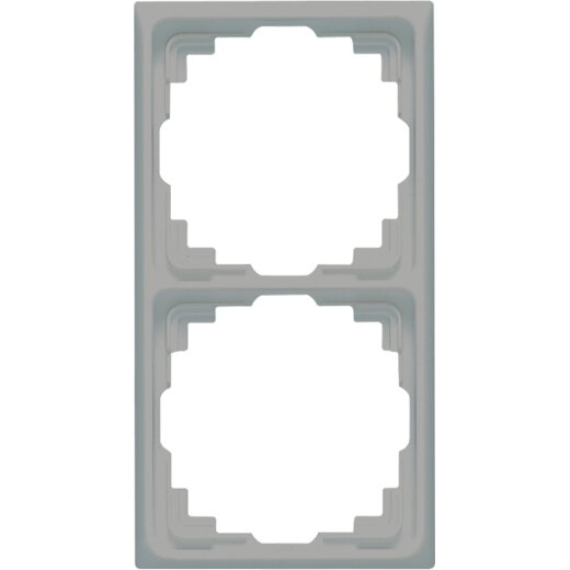 Jung Rahmen für Kabelkanal-Installation 2fach, Thermoplast, Kabelkanal CD, grau CD582KGR