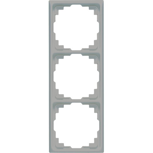 Jung Rahmen für Kabelkanal-Installation 3fach, Thermoplast, Kabelkanal CD, grau CD583KGR