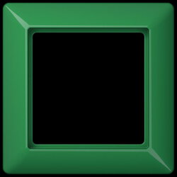 Jung Rahmen 1fach, Thermoplast, AS 500, grün...