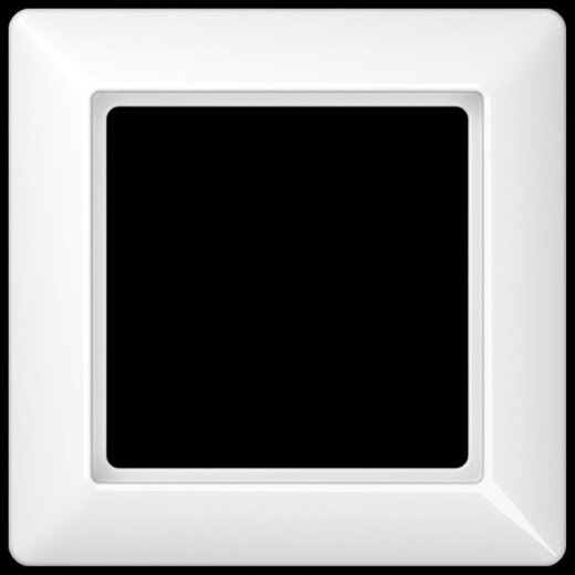 Jung Rahmen 1fach, Thermoplast, AS 500, alpinweiß AS581BFWW