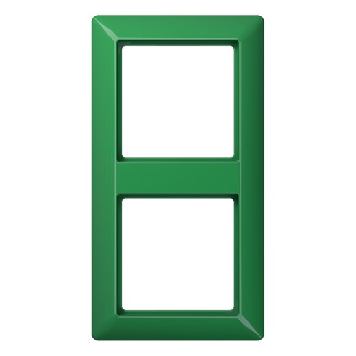 Jung Rahmen 2fach, Thermoplast, AS 500, grün (für SV) AS582BFGN