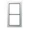 Jung Rahmen, 2-fach, FLAT DESIGN, Aluminium FDAL2982