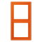 Jung Rahmen 2fach, Duroplast, LS 990, orange LS982O