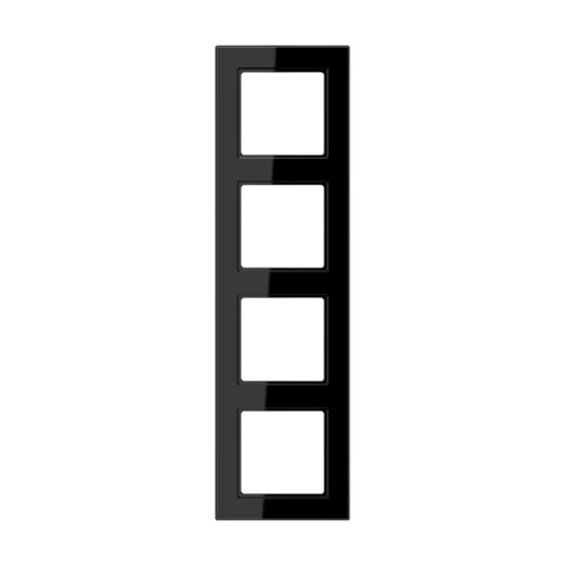 Jung Rahmen 4fach, Duroplast, A CREATION, schwarz AC584SW