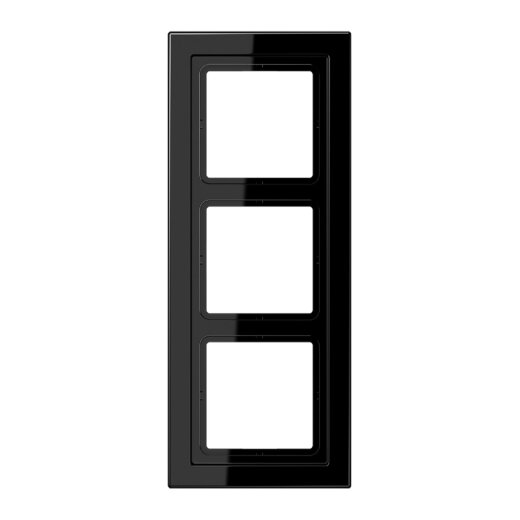 Jung Rahmen 3fach, Duroplast, LS-DESIGN, schwarz LSD983SW