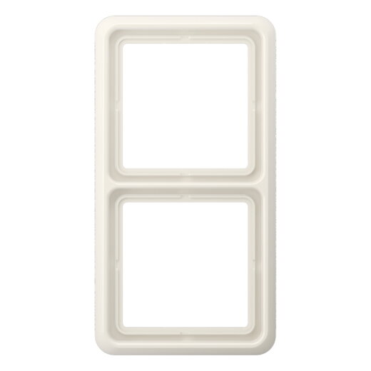 Jung Rahmen 2fach, Duroplast, CD 500, weiß CD582W