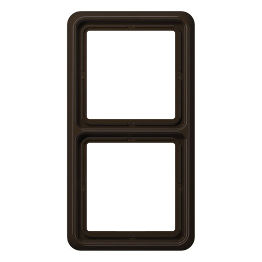 Jung Rahmen 2fach, Duroplast, CD 500, braun CD582BR