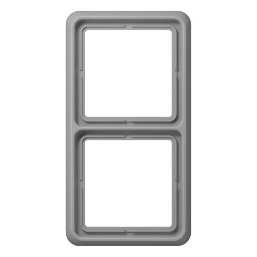Jung Rahmen 2fach, Duroplast, CD 500, grau CD582GR