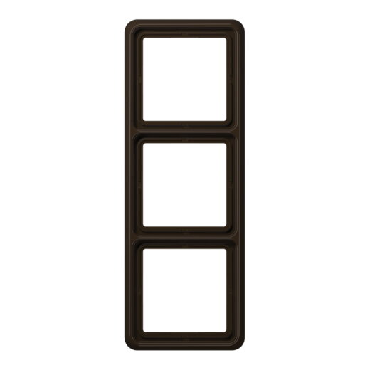 Jung Rahmen 3fach, Duroplast, CD 500, braun CD583BR