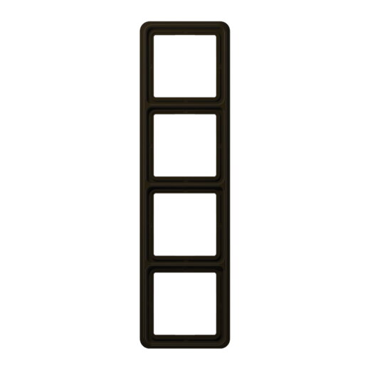 Jung Rahmen 4fach, Duroplast, CD 500, braun CD584BR