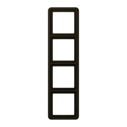 Jung Rahmen 4fach, Duroplast, CD 500, braun CD584BR