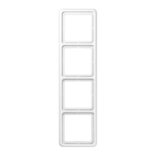 Jung Rahmen 4fach, Duroplast, CD 500, alpinweiß CD584WW