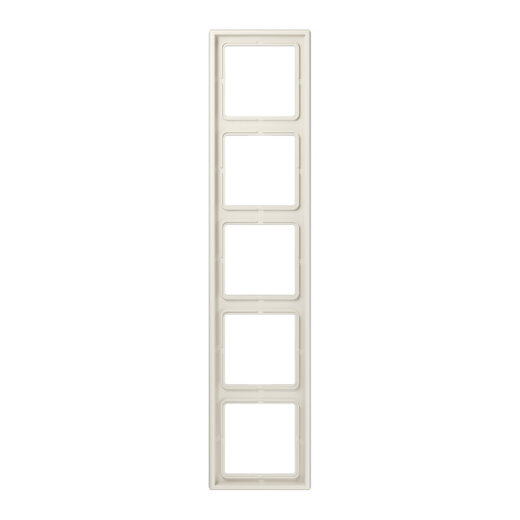 Jung Rahmen 5fach, Duroplast, LS 990, weiß LS985W