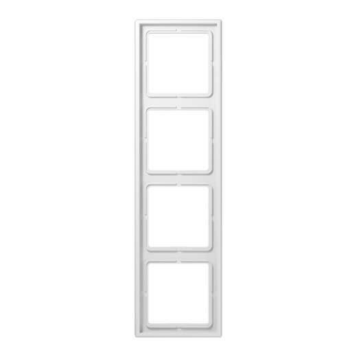 Jung Rahmen 4fach, Duroplast, LS 990, alpinweiß LS984WW