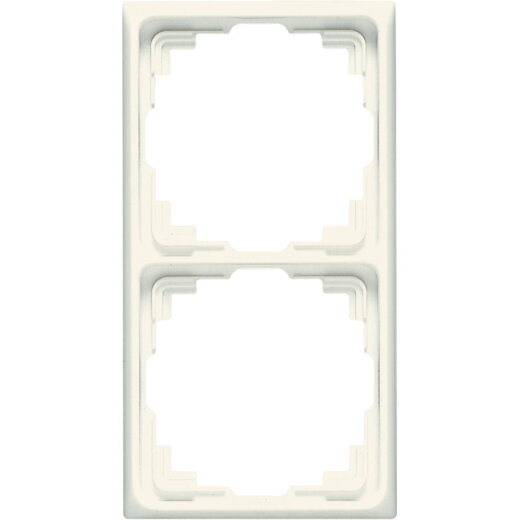 Jung Rahmen für Kabelkanal-Installation 2fach, Thermoplast, Kabelkanal CD, weiß CD582KW