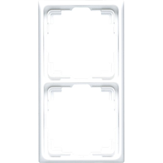 Jung Rahmen für Kabelkanal-Installation 2fach, Thermoplast, Kabelkanal CD, alpinweiß CD582KWW