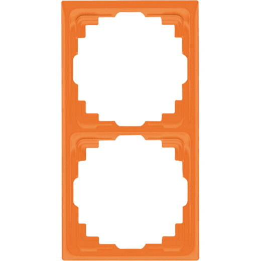 Jung Rahmen für Kabelkanal-Installation 2fach, Thermoplast, Kabelkanal CD, orange (für ZSV) CD582KO