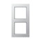 Jung Rahmen 2fach, A CREATION, aluminium AC582AL