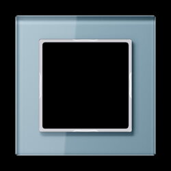 Jung Glasrahmen 1fach, Glas, A CREATION, blaugrau...