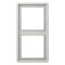 Jung Rahmen 2fach, Duroplast, LS 990, lichtgrau LS982LG