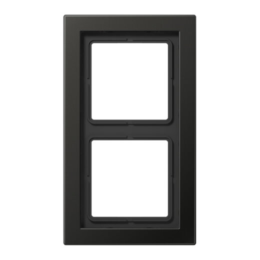 Jung Rahmen 2fach, Aluminium lackiert, LS-DESIGN, anthrazit (lackiertes Aluminium) ALD2982AN