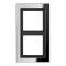 Jung Rahmen 2fach, Metall verchromt, LS-DESIGN, glanzchrom GCRD2982