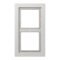 Jung Rahmen 2fach, Duroplast, LS-DESIGN, lichtgrau LSD982LG