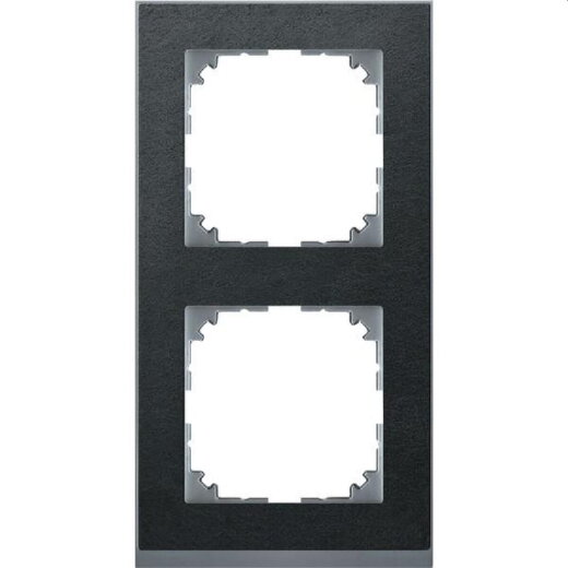 Merten Rahmen MEG4020-3669 2fach schiefer/aluminium