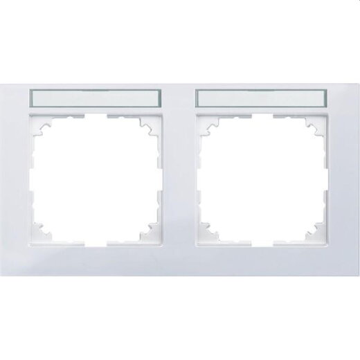 Merten Rahmen MEG4021-3625 2fach M-Pure aktivweiss