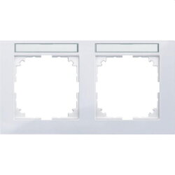 Merten Rahmen MEG4021-3625 2fach M-Pure aktivweiss