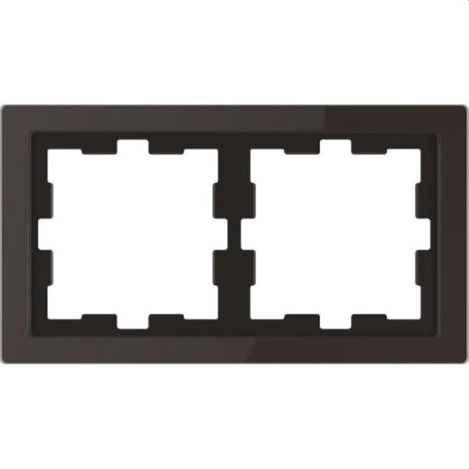 Merten Rahmen D-Life 2fach Onyxschwarz