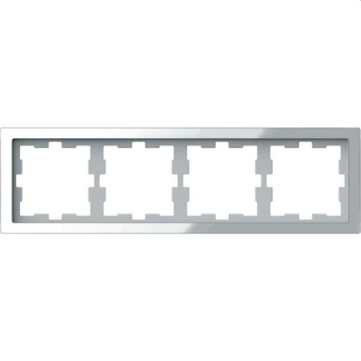 Merten Rahmen D-Life 4fach Kristallweiss