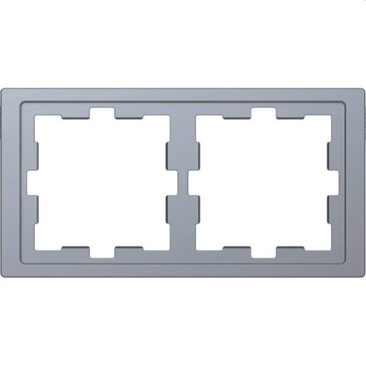 Merten Rahmen D-Life 2fach Edelstahl