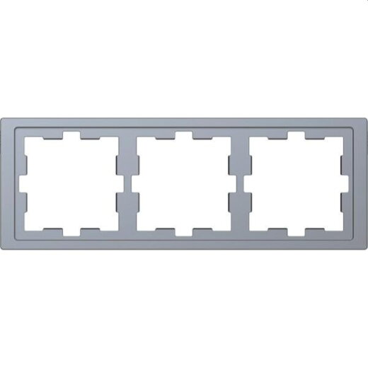 Merten Rahmen D-Life 3fach Edelstahl