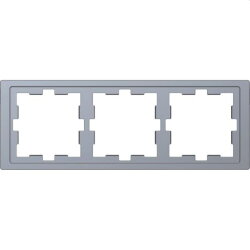 Merten Rahmen D-Life 3fach Edelstahl