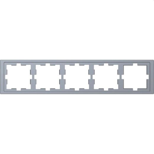 Merten Rahmen D-Life 5fach Edelstahl