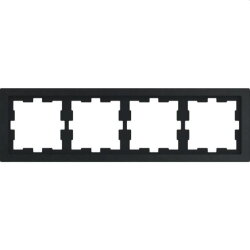 Merten Rahmen D-Life 4fach Schiefer geschliffen