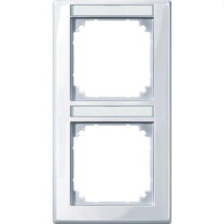Merten Rahmen 470225 2fach senkr. aktivweiss glaenzend