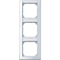 Merten Rahmen 470325 3fach senkr. aktivweiss glaenzend