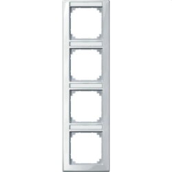 Merten Rahmen 470419 4fach senkr. polarweiss glaenzend